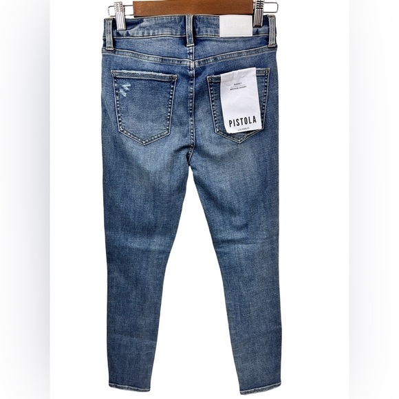 NWT Pistola Audrey Figueroa Crop Mid Rise Skinny Stretch Denim Jeans Size 26 - Picture 4 of 12